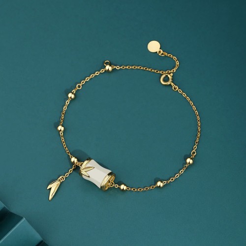925 Silver Hetian White Jade Bamboo Leaf Necklace 925 Silver Hetian White Jade Bamboo Leaf Necklace