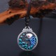 999 Sterling Silver Koi Fish Success Necklace