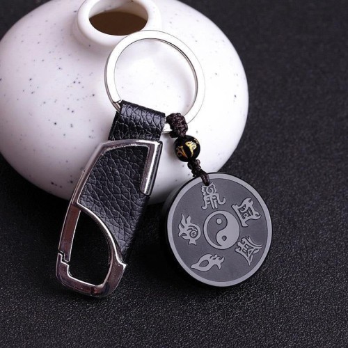 Black Obsidian Taoism Strength Necklace Pendant Black Obsidian Taoism Strength Necklace Pendant