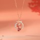 Sterling Silver Year of the Dragon Koi Fish Necklace Set