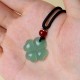 925 Sterling Silver Green Aventurine Four Leaf Clover Necklace 925 Sterling Silver Green Aventurine Four Leaf Clover Necklace
