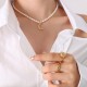 Pearl Crescent Moon Calm Necklace