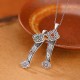 925 Sterling Silver Red Agate Cyan Jade Ruyi Blessing Necklace 925 Sterling Silver Red Agate Cyan Jade Ruyi Blessing Necklace