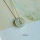 Round Jade Peace Buckle Luck Necklace Pendant Round Jade Peace Buckle Luck Necklace Pendant