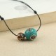 Tibetan Turquoise Double Bead Protection Necklace