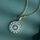 925 Sterling Silver Turquoise Zircon Protection Necklace 925 Sterling Silver Turquoise Zircon Protection Necklace