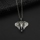 Elephant Pewter Titanium Strength Necklace Pendant