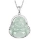 925 Silver Laughing Buddha Jade Luck Necklace 925 Silver Laughing Buddha Jade Luck Necklace