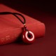 Cinnabar Peace Buckle Calm Blessing Necklace Cinnabar Peace Buckle Calm Blessing Necklace