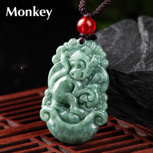 Natural Jade 12 Chinese Zodiac Prosperity Necklace Natural Jade 12 Chinese Zodiac Prosperity Necklace