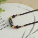 Tibetan Nine-Eye Dzi Bead Protection Necklace