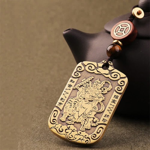 Zhao Gongming Copper Protection Necklace Pendant