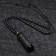 Black Obsidian Heart Sutra Necklace Pendant Black Obsidian Heart Sutra Necklace Pendant