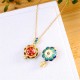 925 Silver Tibet Lotus Prayer Wheel Red Agate Necklace 925 Silver Tibet Lotus Prayer Wheel Red Agate Necklace