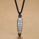 Nine-Eye Dzi Bead Auspicious Clouds Necklace Pendant Nine-Eye Dzi Bead Auspicious Clouds Necklace Pendant