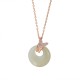 925 Sterling Silver Jade Zircon Butterfly Luck Necklace 925 Sterling Silver Jade Zircon Butterfly Luck Necklace