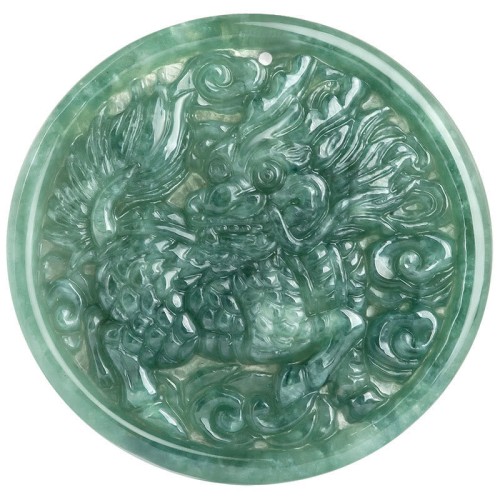 Natural Jade Kirin Abundance Necklace
