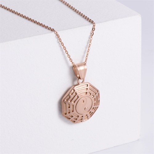 Bagua Yin Yang Titanium Steel Balance Necklace Bagua Yin Yang Titanium Steel Balance Necklace