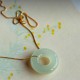 Round Jade Peace Buckle Luck Necklace Pendant Round Jade Peace Buckle Luck Necklace Pendant