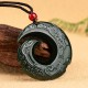 Hetian Cyan Jade Success Necklace Pendant