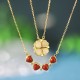925 Silver Four Leaf Clover White Jade Necklace 925 Silver Four Leaf Clover White Jade Necklace