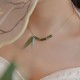 Bamboo Leaf Jade Wealth Pendant Necklace Bamboo Leaf Jade Wealth Pendant Necklace