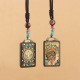 Tibet God of Wealth Ebony Peace Necklace Tibet God of Wealth Ebony Peace Necklace