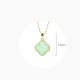 Four Leaf Clover Jade Luck Necklace Four Leaf Clover Jade Luck Necklace