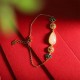 925 Silver Hetian White Jade Water Drop Necklace