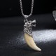 Titanium Steel Imitation Wolf Tooth Balance Necklace Titanium Steel Imitation Wolf Tooth Balance Necklace