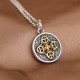 925 Sterling Silver Double Dorje Vajra Necklace 925 Sterling Silver Double Dorje Vajra Necklace