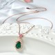 925 Silver Green Chalcedony Butterfly Courage Necklace 925 Silver Green Chalcedony Butterfly Courage Necklace