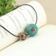 Tibetan Turquoise Double Bead Protection Necklace