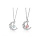 Strawberry Quartz Blue Crystal Love Healing Necklace
