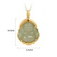 Sterling Silver Laughing Buddha Jade Luck Necklace