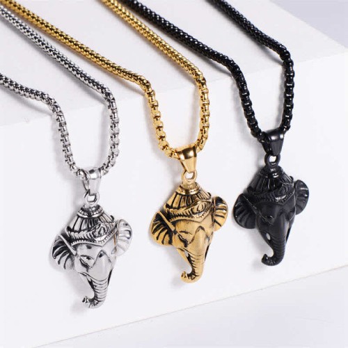 Ganesh Titanium Steel Protection Pendant Ganesh Titanium Steel Protection Pendant
