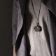 Handcrafted Ebony Wood Copper Peace Necklace Handcrafted Ebony Wood Copper Peace Necklace