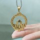 Lotus Titanium Steel Enlightenment Necklace Pendant