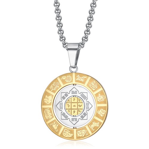 Bagua Amulet Harmony Rotatable Necklace Bagua Amulet Harmony Rotatable Necklace