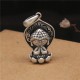 999 Sterling Silver Buddha Serenity Necklace