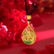 Koi Fish Lotus Leaf Copper Luck Necklace Pendant Koi Fish Lotus Leaf Copper Luck Necklace Pendant