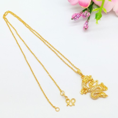 Gold Dragon Protection Necklace Pendant Gold Dragon Protection Necklace Pendant