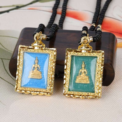 Obsidian Buddha Serenity Necklace