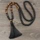 Black Onyx Tiger Eye Fortune Necklace Pendant Black Onyx Tiger Eye Fortune Necklace Pendant