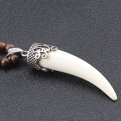 Wenge Wood Turquoise Horn Protection Necklace Wenge Wood Turquoise Horn Protection Necklace