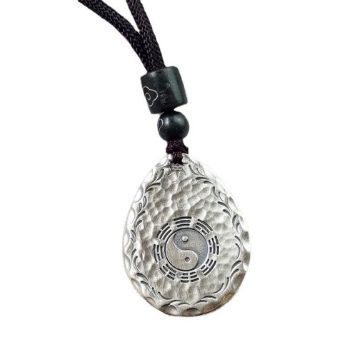 Vintage 999 Silver Yin Yang Bagua Balance Necklace Vintage 999 Silver Yin Yang Bagua Balance Necklace