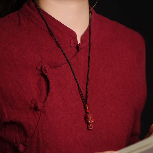 Chinese Zodiac Cinnabar Amulet Evil Spirit Protection Necklace Pendant Chinese Zodiac Cinnabar Amulet Evil Spirit Protection Necklace Pendant