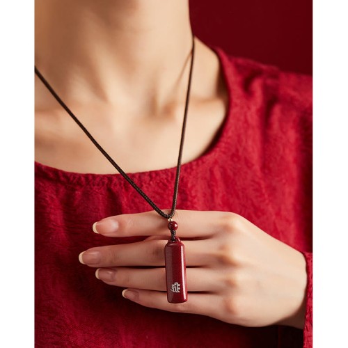 Chinese Zodiac Buddha Cinnabar Amulet Protection Necklace Pendant Chinese Zodiac Buddha Cinnabar Amulet Protection Necklace Pendant