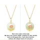 925 Sterling Silver Hetian White Jade Lotus Necklace