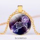 12 Constellations Zodiac Moon Star Protection Necklace 12 Constellations Zodiac Moon Star Protection Necklace